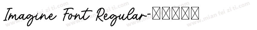 Imagine Font Regular字体转换
